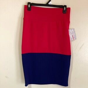 NWT LulaRoe Cassie color block pencil skirt